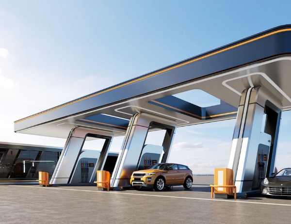 Fuel Station Background